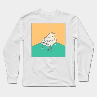 Room corners with piano. Long Sleeve T-Shirt